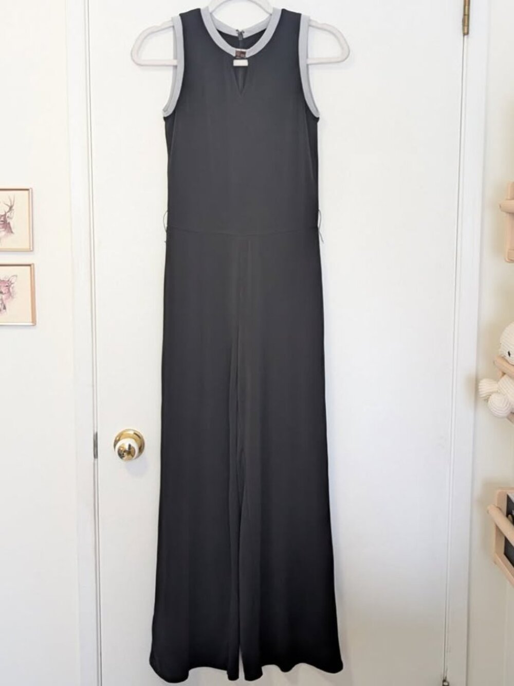 Lauren Ralph Lauren Black Sleeveless Wide Leg One Piece Jumpsuit Petite XS - Picture 3 of 8
